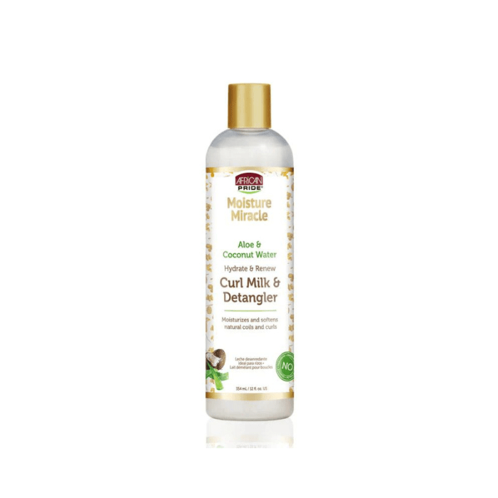 AFRICAN PRIDE MOISTURE MIRACLE HYDRAT & RENEW CURL MILK DETANGLER 12OZ - Beautylicious Canada