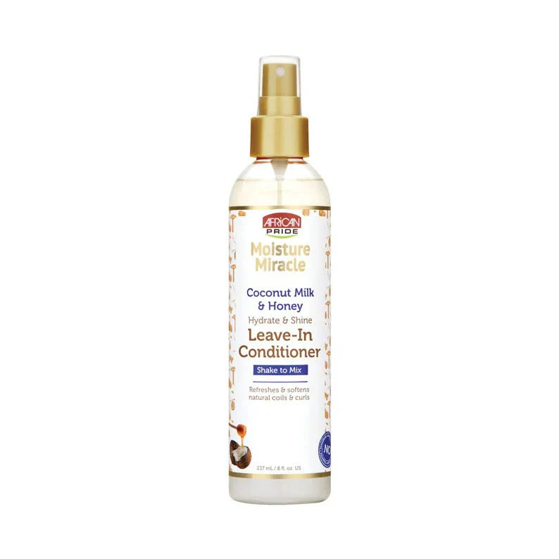 AFRICAN PRIDE MOISTURE MIRACLEHYDRATE & SHINE LEAVE - IN CONDITIONER 8OZ - Beautylicious Canada