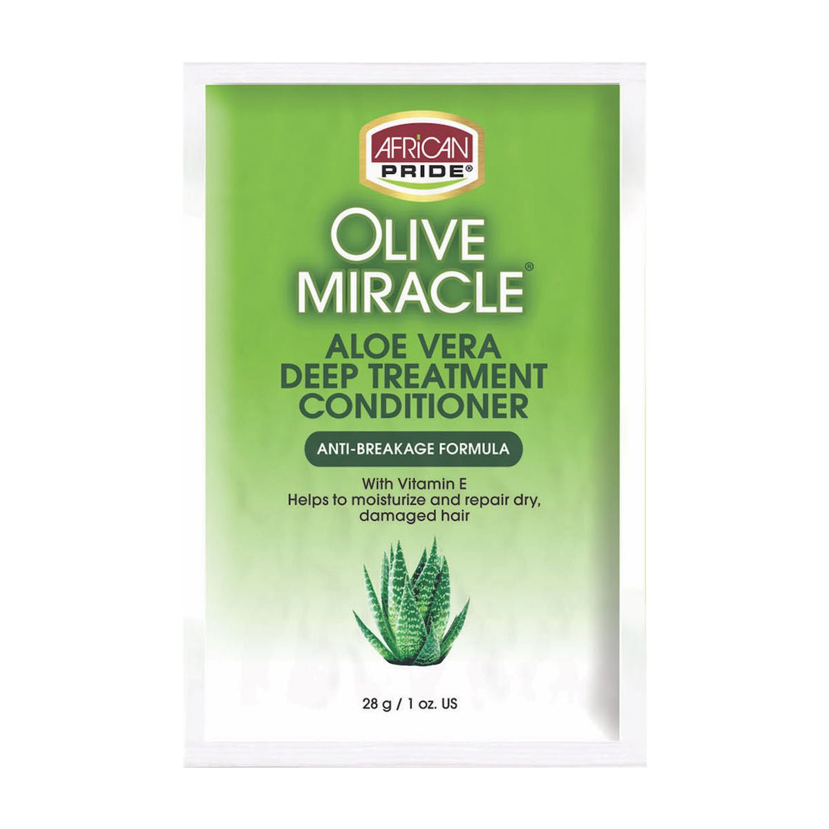 AFRICAN PRIDE OLIVE MIRACLE ALOE VERA DEEP TREATMENT CONDITIONER 1.5OZ - Beautylicious Canada
