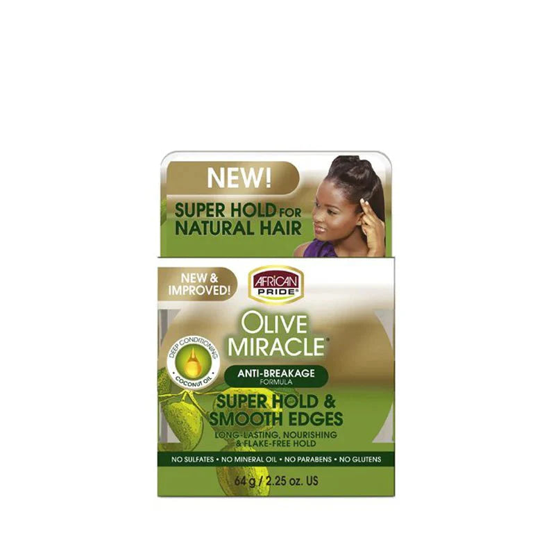 AFRICAN PRIDE OLIVE MIRACLE SUPER HOL SMOOTH EDGES 2.25OZ - Beautylicious Canada