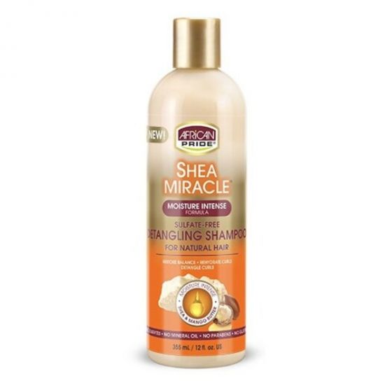 AFRICAN PRIDE SHEA MIRACLE DETANGLING SHAMPOO 12OZ - Beautylicious Canada