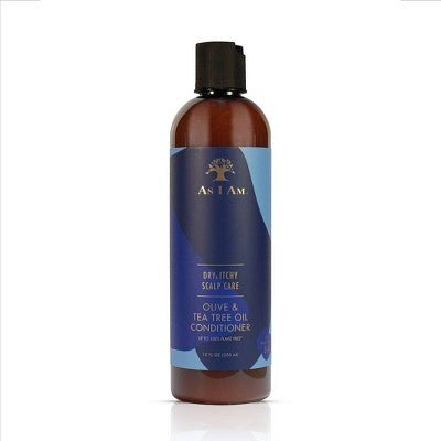 AS I AM DRY & ITCHY SCALP CARE OLIVE & TEA TREE OIL CONDITIONER 12OZ - Beautylicious Canada
