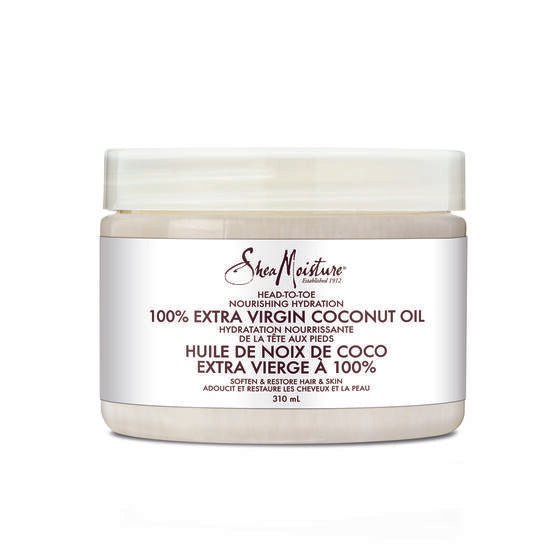 SHEAMOISTURE 100% Extra Virgin Coconut Oil Head to Toe Nourishing Hydration 3.2OZ - Beautylicious Canada