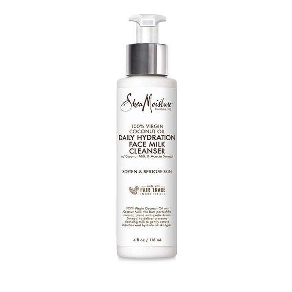 SHEAMOISTURE 100% VIRGIN COCONUT OIL DAILY HYDRATION FACE MILK CLEANSER 3.8FL - Beautylicious Canada