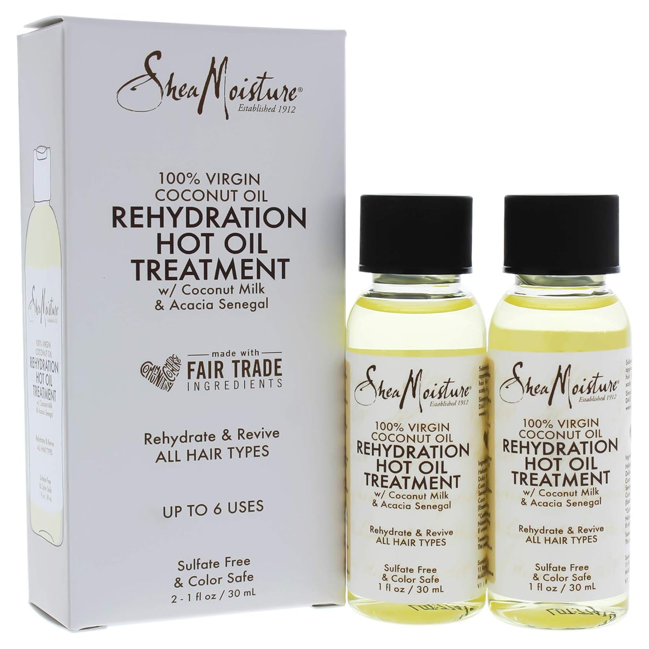 sheamoisture 100% Virgin Coconut Oil Daily Hydration Hot Oil Treatment 2.1FL - Beautylicious Canada