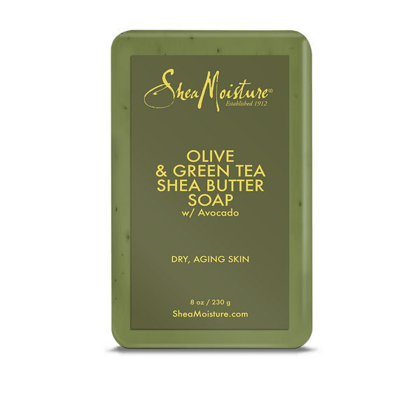 SHEAMOISTURE OLIVE & GREEN TEA SHEA BUTTER BAR SOAP 8OZ - Beautylicious Canada