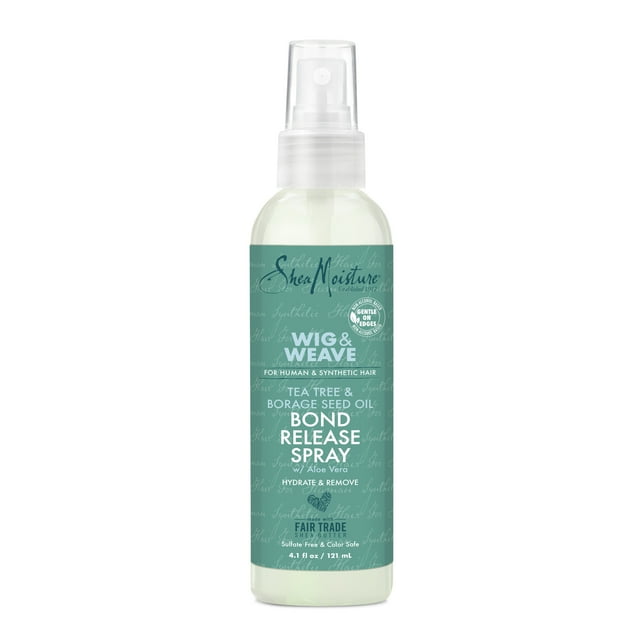SHEAMOISTURE Wig & Wave Moisturizing Shine Enhancing Bond Release Hair Spray with Tea Tree & Borage Seed, 4.1 oz - Beautylicious Canada