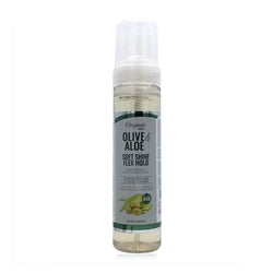 Africa`s best olive aloe soft shine flex hold continuous care to treat &repair  8.5 Oz