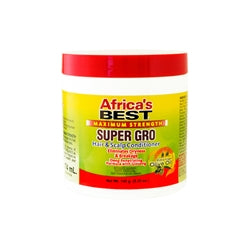 Africa`s best maximum strength super gro hair&scalp conditioner 5.25 Oz