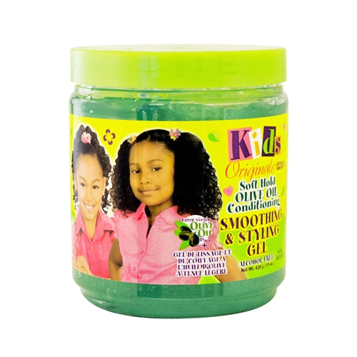 Africa`s best KIDS soft hold olive oil conditioning smoothing &styling gel  15.Oz