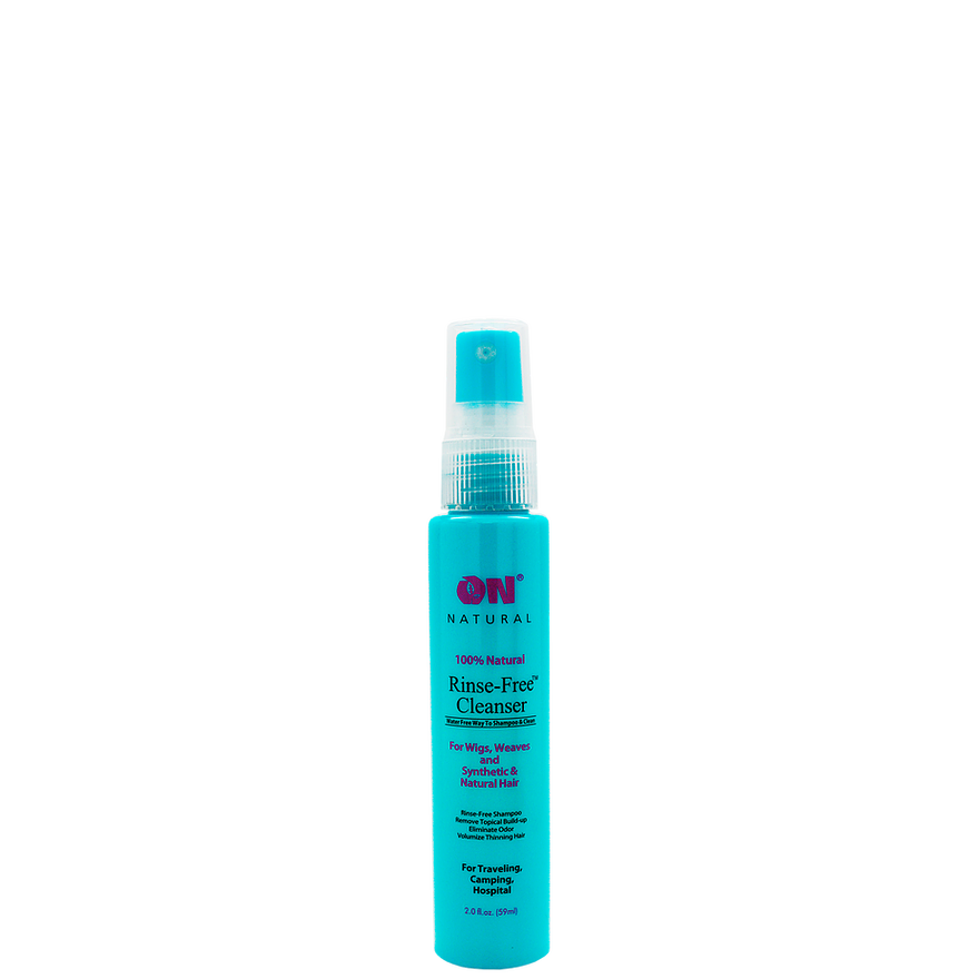 ON NATURAL RINSE FREE CLEANSER WATER FREE WAY TO SHAMPOO & CLEAN  2.Oz