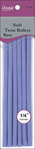 ANNIE SOFT TWIST ROLLERS 6 PIECES #1213  1.0 Oz