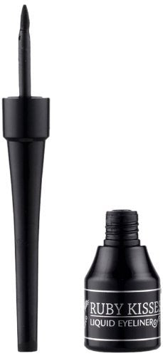 RUBY KISSES LIQUID EYELINER DELINEADOR SHINY BLACK   0.10 Oz