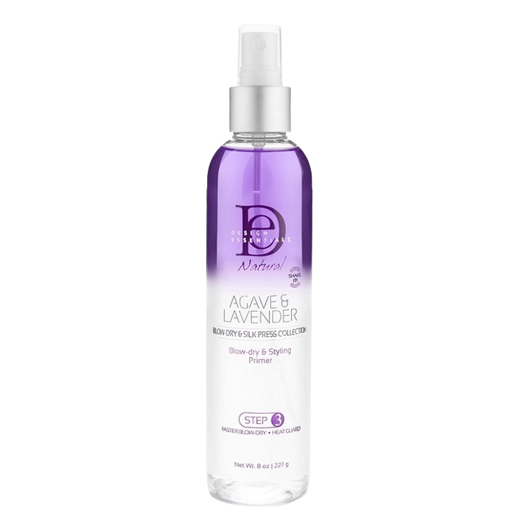 DESIGN ESSENTIALS AGAVE & LAVENDER blow_dry &heat shield