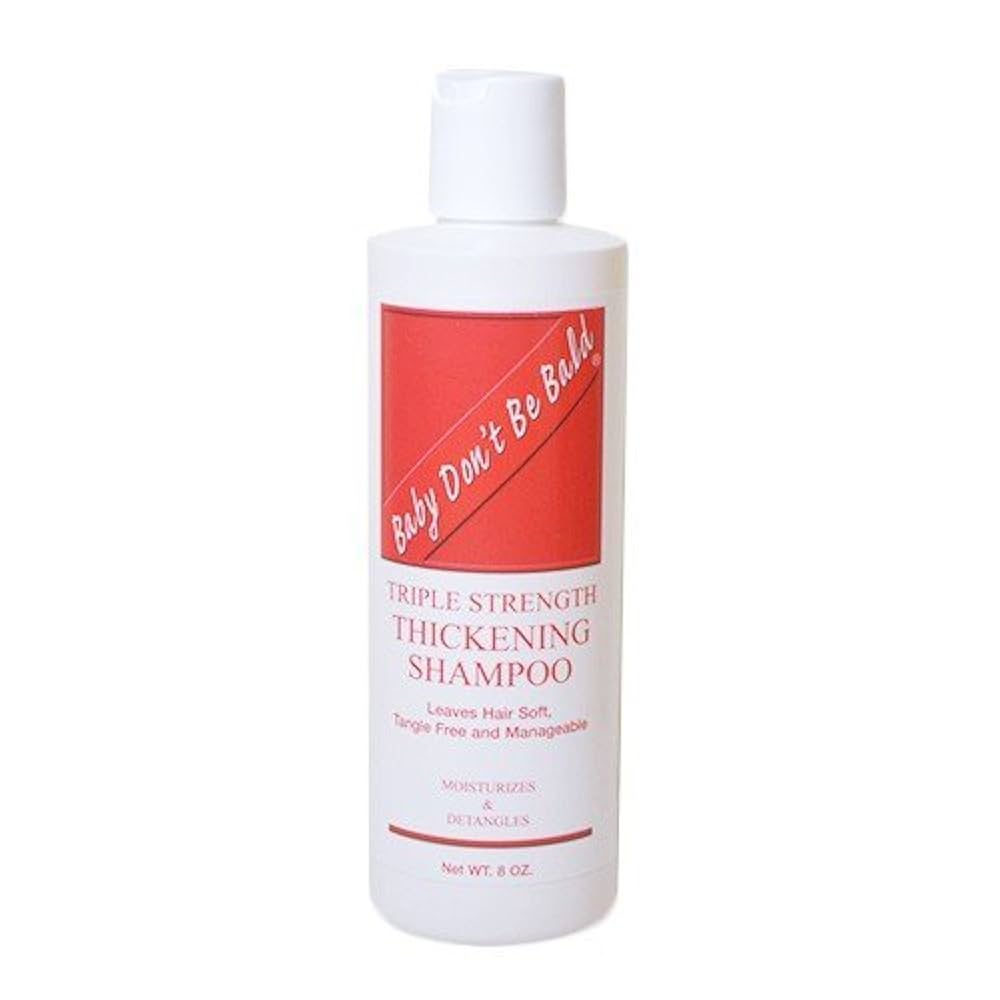 Baby don`t be bald triple strength thickening shampoo moisturizes & detangles 8OZ