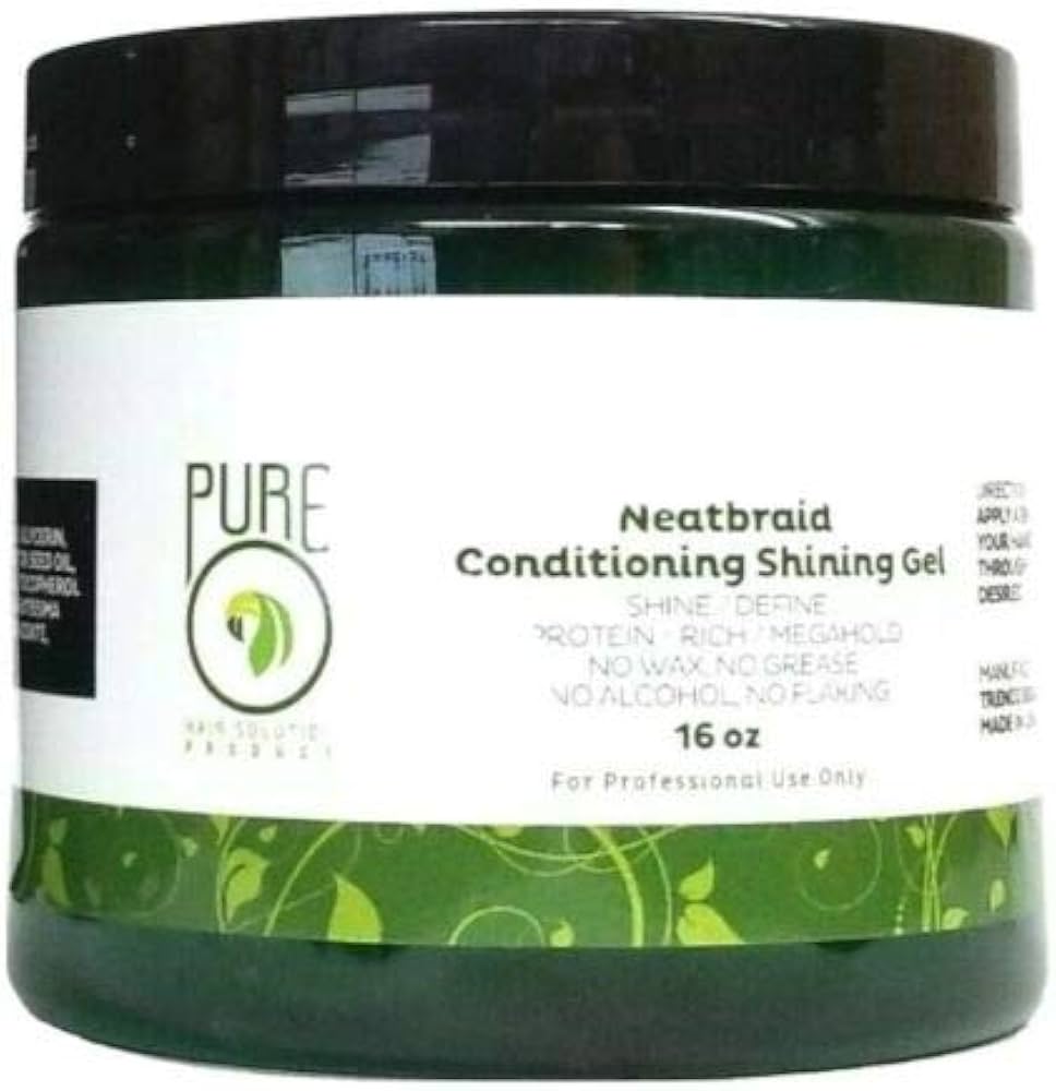 PURE NATURAL PRODUCTS neatbraid conditioning shining gel 16.Oz
