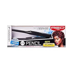 RED BY KISS PENCIL TATANIUM STYLER THE THINNEST FOR EDGE STYLING 3/10" 450   8.8 Oz