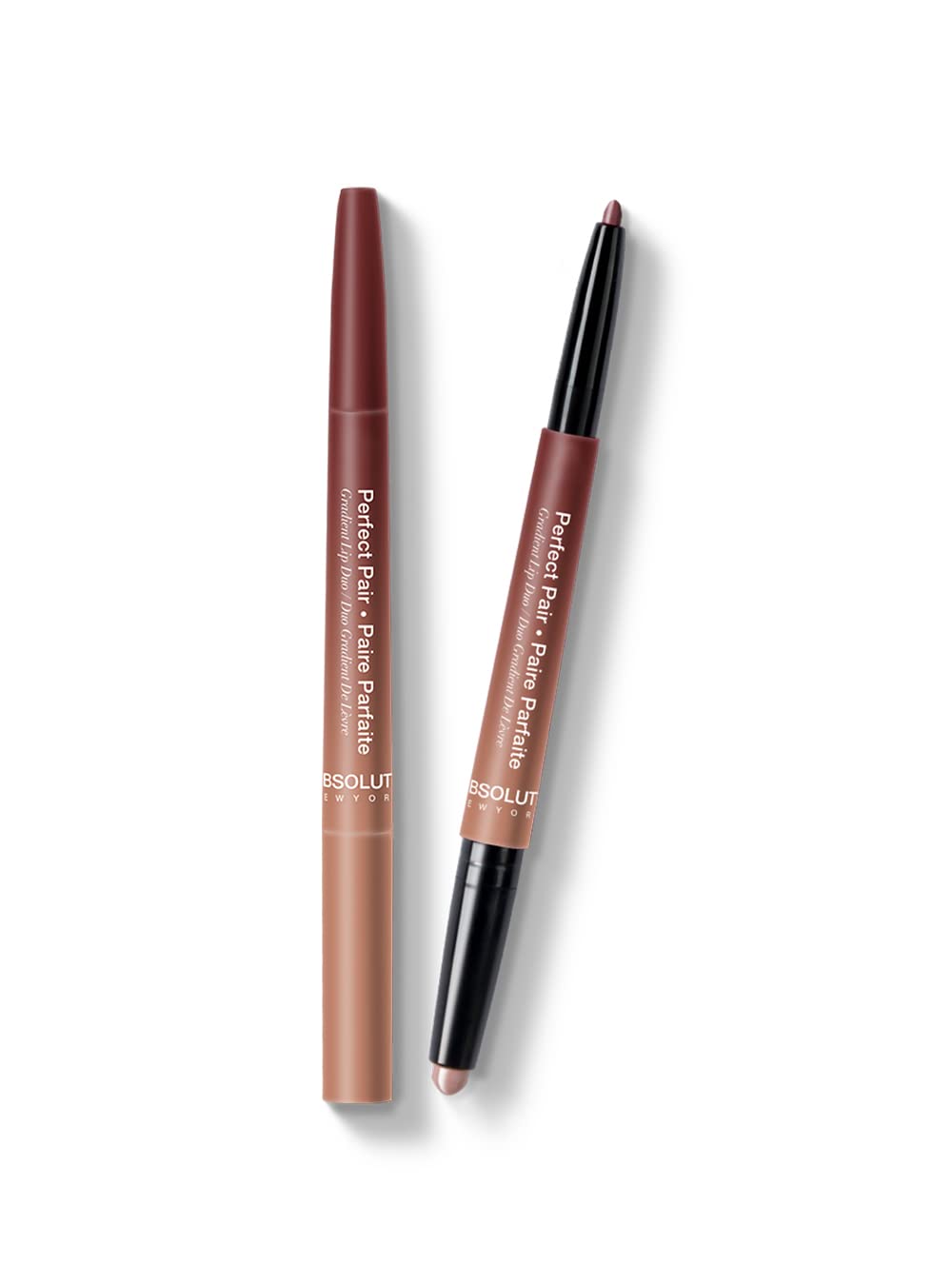 ABSOLUTE PERFECT PAIR . DUO PARFAIT GRADIENT LIP DUO ALD01  SUGAR&SPICE  0.007 Oz
