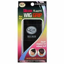 QFITT SILICONE ELADTIC WIG GRIP  #5098 BLACK  0.3 Oz