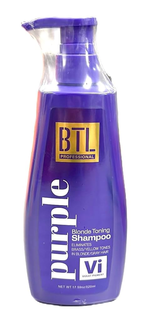 BTL professional purple blonde toning shampoo