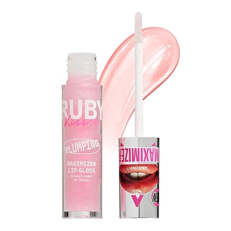 RUBY KISSES PLUMPING MAXIMIZER LIP GLOSS STRAWBERRY KISS PL06  0.15 Oz