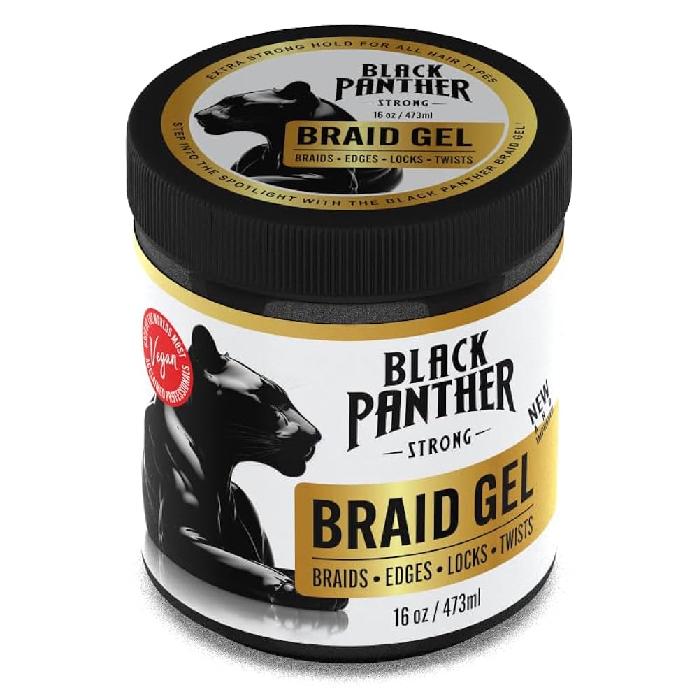 BLACK PANTHER STRONG BRAID GEL  16.Oz