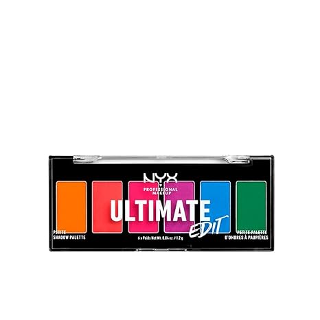 NYX ULTIMATE EDIT PETITE SHADOW PALETTE COLOR PALETTE BRIGHTS USPP02   0.4 Oz
