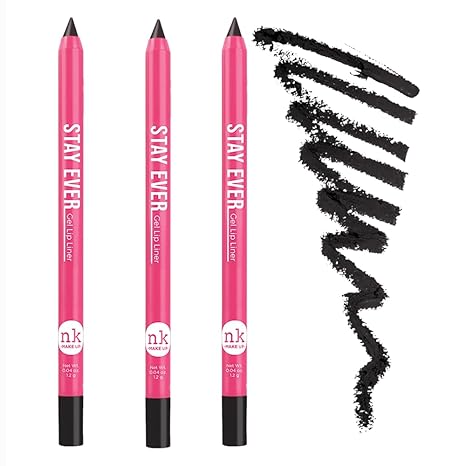 NK MAKE UP STAY EVER GEL LIP LINER MIDNIGHT BLACK LLGE15   0.04 Oz