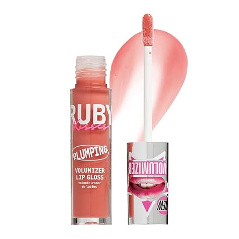 RUBY KISSES PLUMPING MAXIMIZER LIP GLOSS ROSEWOOD PL11   0.15 Oz