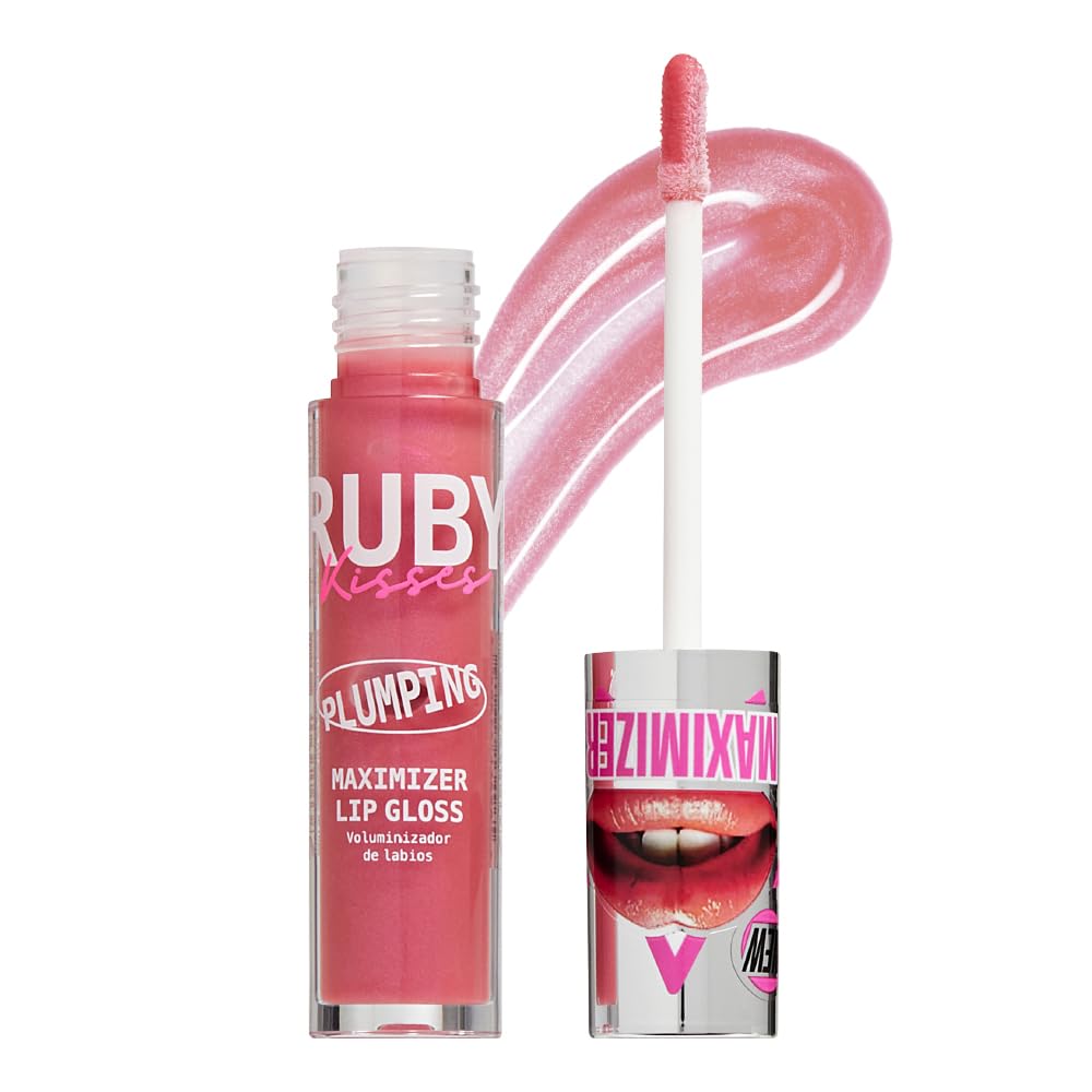 RUBY KISSES PLUMPING MAXIMIZER LIP GLOSS DOLLY  PL07   0.15 Oz