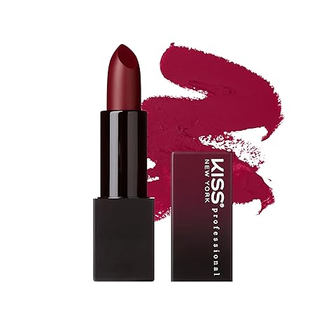 KISS NEW YORK SATIN LIPSTICK BERRY RUM SLSO7  0.12 Oz