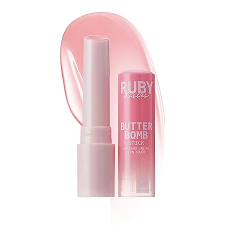 RUBY KISSES BUTTER BOMB STICK PINK SUGAR RSL01082C   0.08 Oz