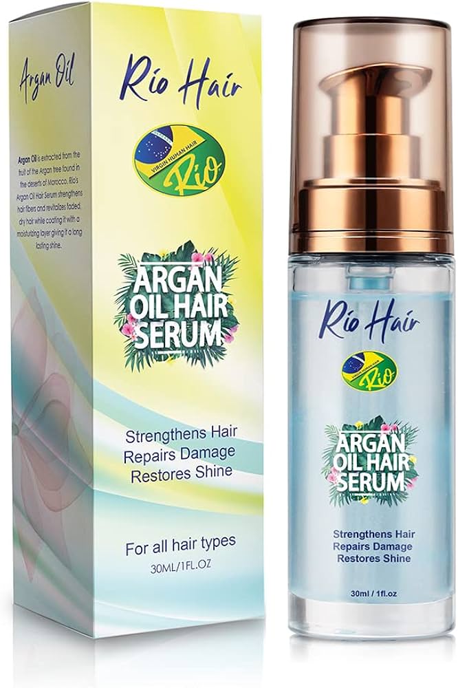 RIO HAIR ARGAN OIL HAIR SERUM STRENHTHENS HAIR  1.Oz
