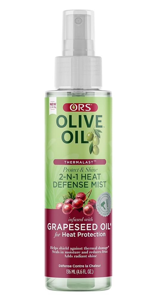 ORS OLIVE OIL 2_n_1 heat defense mist grapeseed oil heat protection  4.6 Oz