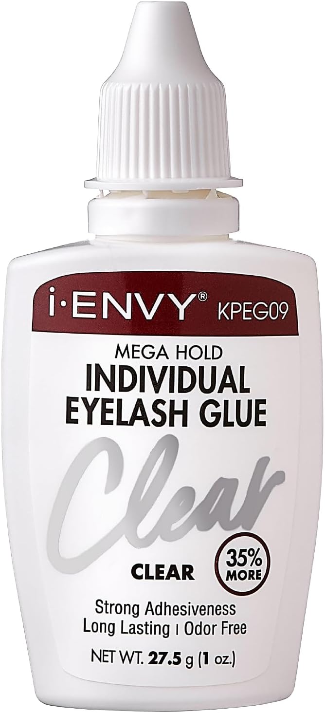 I_ENVY MEGA HOLD INDIVIDUL EYELASH GLUE STRONG ADHESIVENESS LONG LASTING CLEAR   1.0 Oz