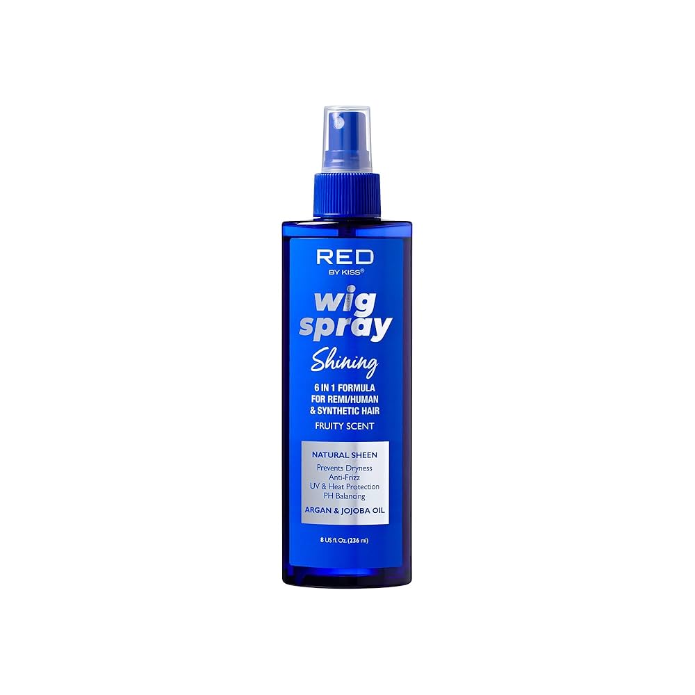 RED BY KISS WIG SPRAY SHININIG NATURAL SHEEN  8.Oz