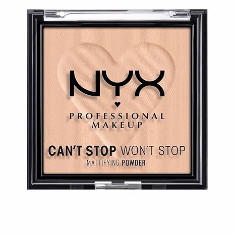 NYX  MAKEUP CAN`T STOP WON`T STOP MATTIFYING  POWDER GOLDEN  0.21 Oz
