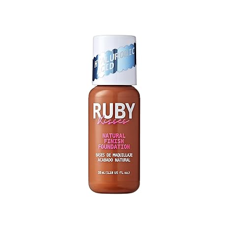 RUBY KISSES NATURAL FINISH FOUNDATION CARAMEL   1.18 Oz
