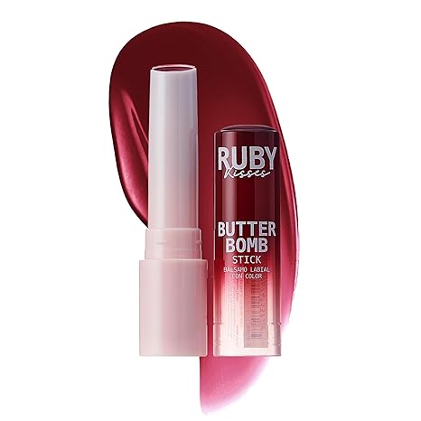 RUBY KISSES BUTTER BOMB STICK MERLOT RSL07   0.08 Oz