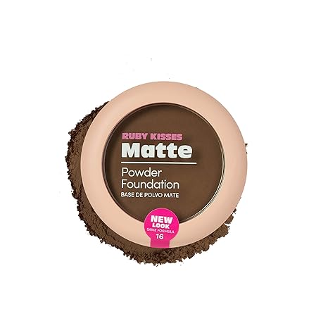 RUBY KISSES MATTE POWDER FOUNDATION HONEY BROWN