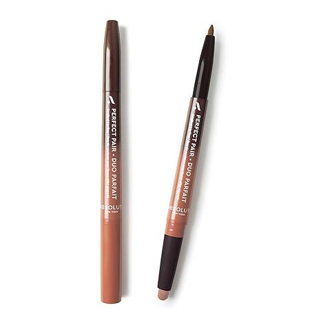 ABSOLUTE PERFECT PAIR . DUO PARFAIT GRADIENT LIP DUO ALD06 MALTED CHAI  0.007 Oz