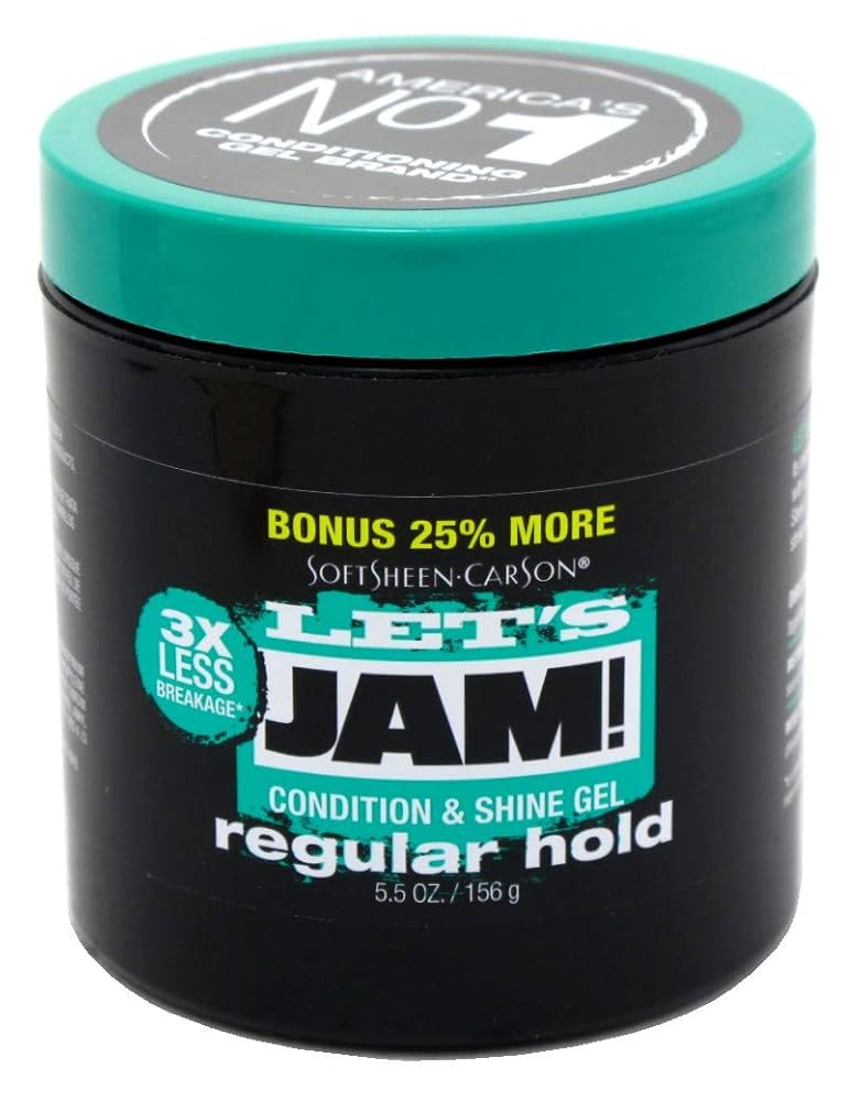 LET`S JAM CONDITION & SHINE GEL REGULAR HOLD  5.5Oz