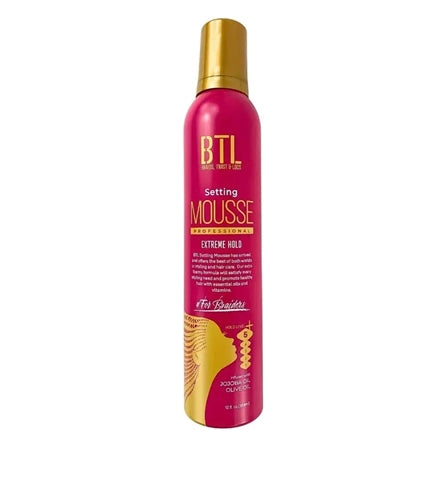 BTL BRAIDS,TWIST & LOCS SETTING MOUSSE EXTREME HOLD  12.Oz