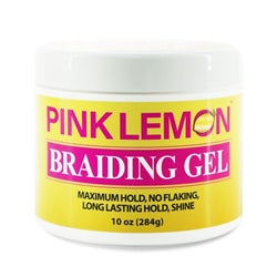 PINK LEMON BRAIDING GEL MAXIMUM HOLD  10.Oz