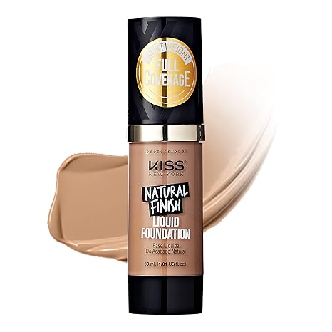 KISS NEW YORK PRO TOUCH LIQUID FOUNDATION SUN BEIGE KPLF310  1.01 Oz