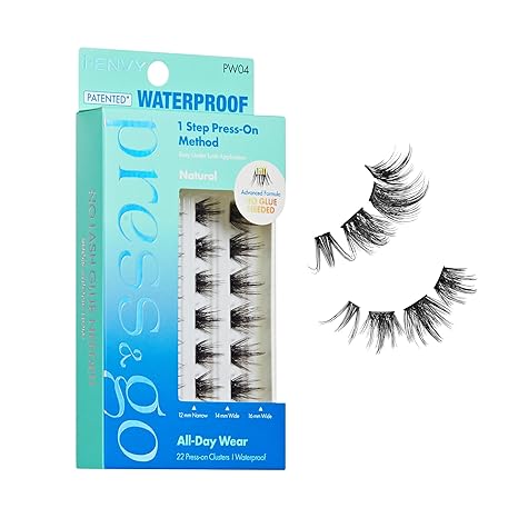 I_ENVY PRESS&GO 1 STEP PRESS_ON METHOD NO GLUE NEEDED PATENTED WATERPROOF NATURAL PW04  0.2 Oz