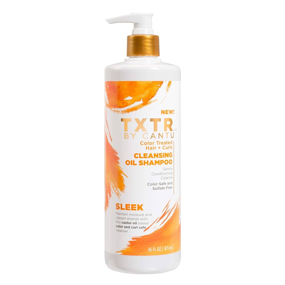 TXTER BY CANTU color treated hair+curls cleansing oil shampoo  16.Oz