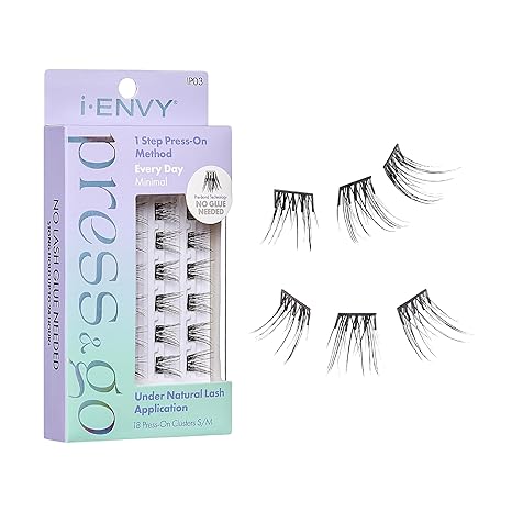 I_ENVY PRESS&GO 1 STEP PRESS_ON METHOD NO GLUE NEEDED EVERY DAY MINIMAL  IP03  0.2 Oz