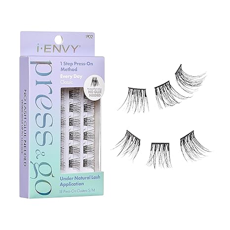 I_ENVY PRESS&GO 1 STEP PRESS_ON METHOD NO GLUE NEEDED EVERY DAY CLASSIC IP02  0.2 Oz