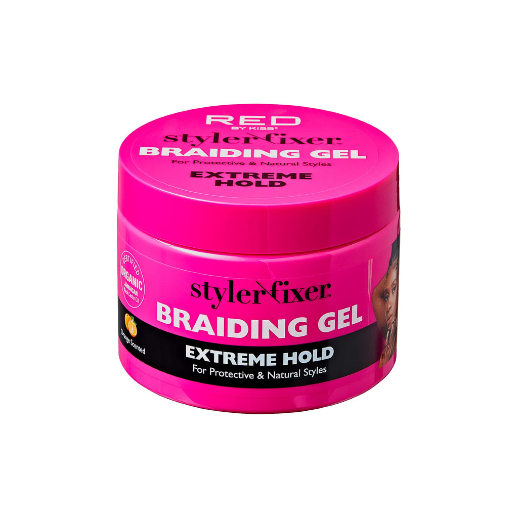 RED BY KISS STYLER FIXER BRAIDING GEL EXTREME HOLD  6.Oz